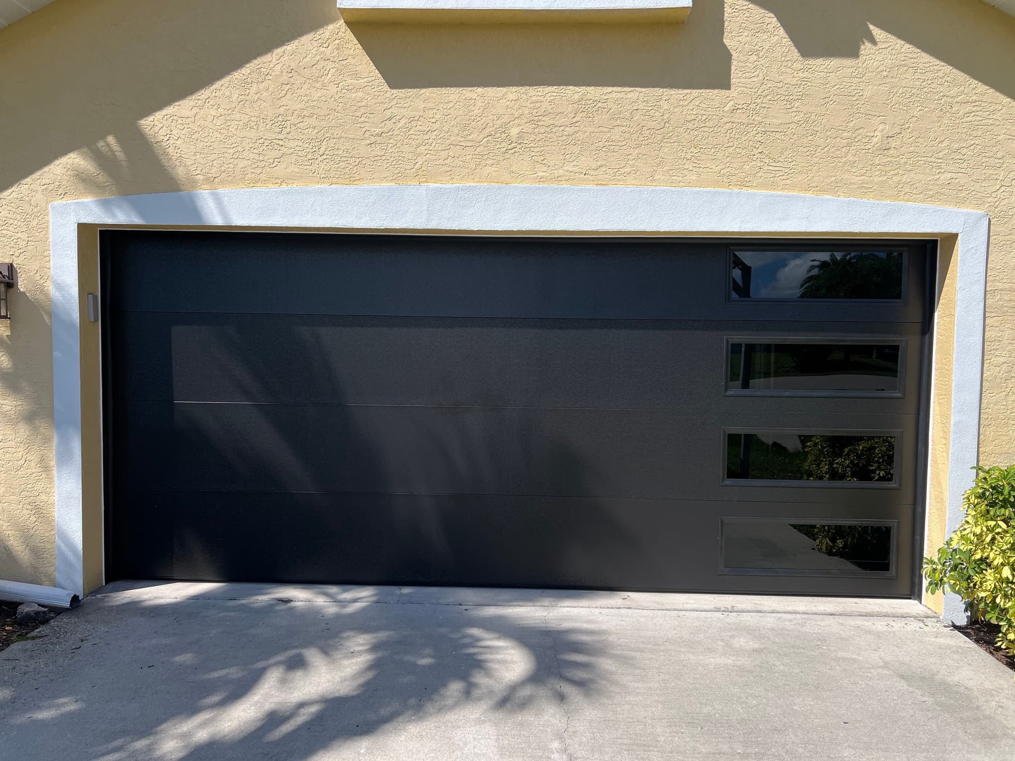 Beautiful home with garage door