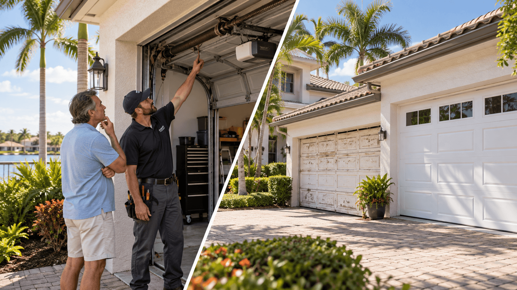 Repair vs Replace a Garage Door in Bonita Springs