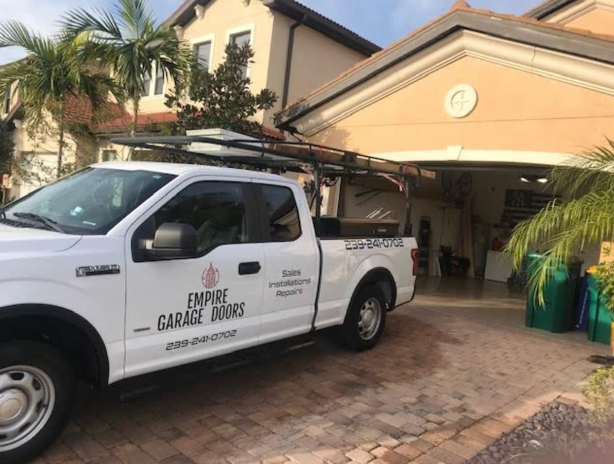 Marco Island coastal home garage