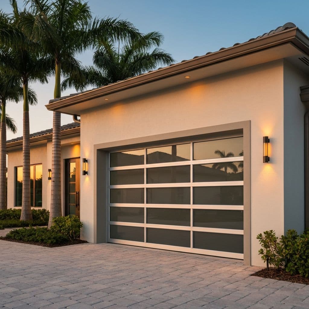 Modern garage door installation
