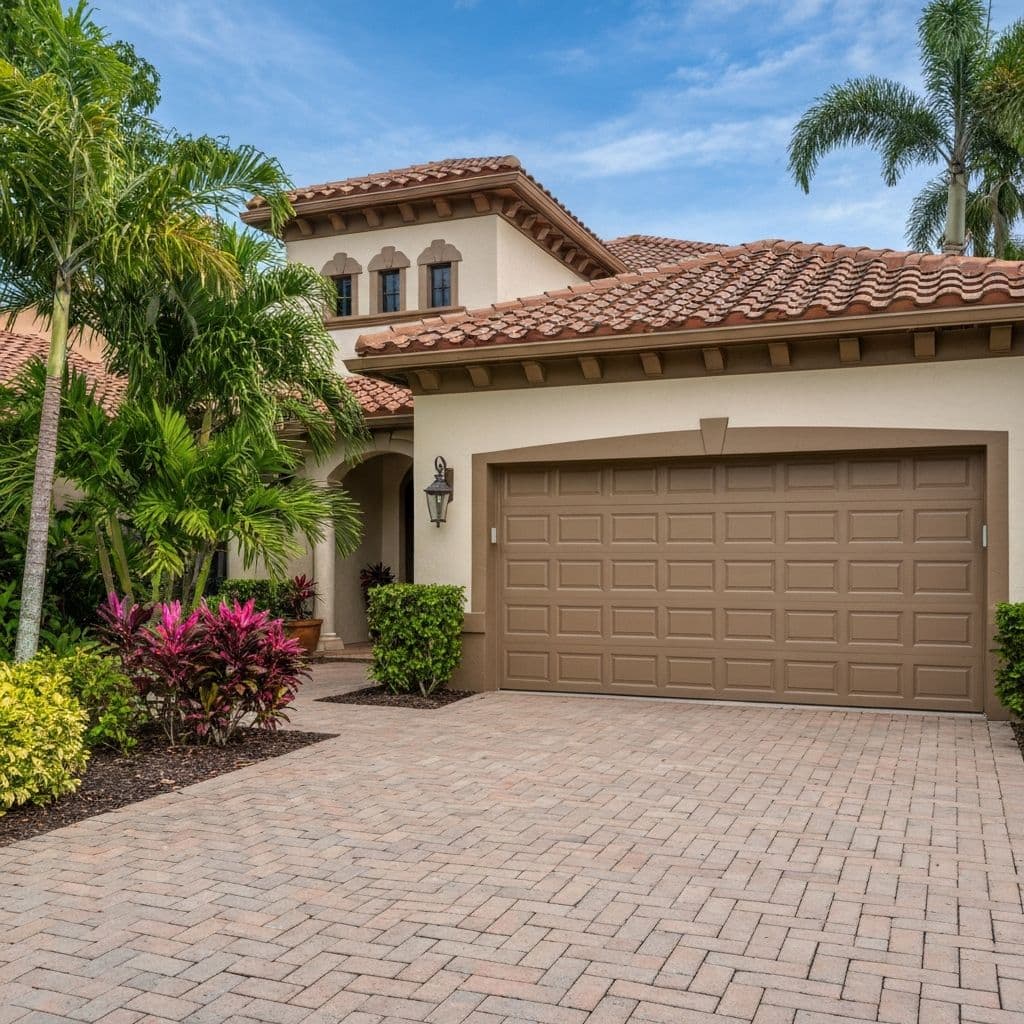 Traditional garage door