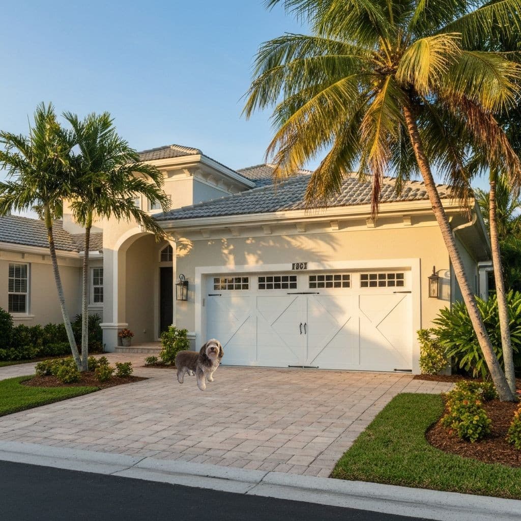 Coastal-rated garage door on Marco Island FL